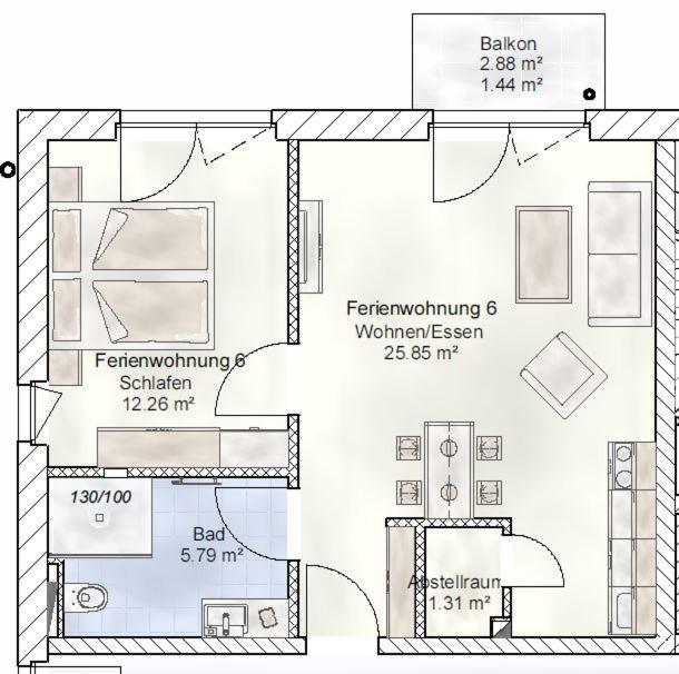 Sporthotel Neuruppin - Apartmenthaus Mit Ferienwohnungen Exteriér fotografie